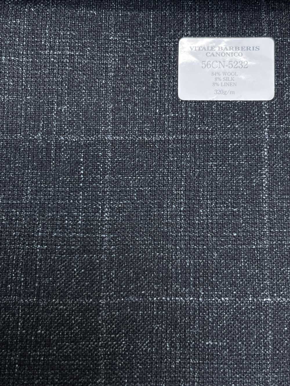 56CN5232 CANONICO(カノニコ) WOOL SILK & LINEN FANCY SUITING グリーン/オフ ウィンドウペン[生地] CANONICO(カノニコ)