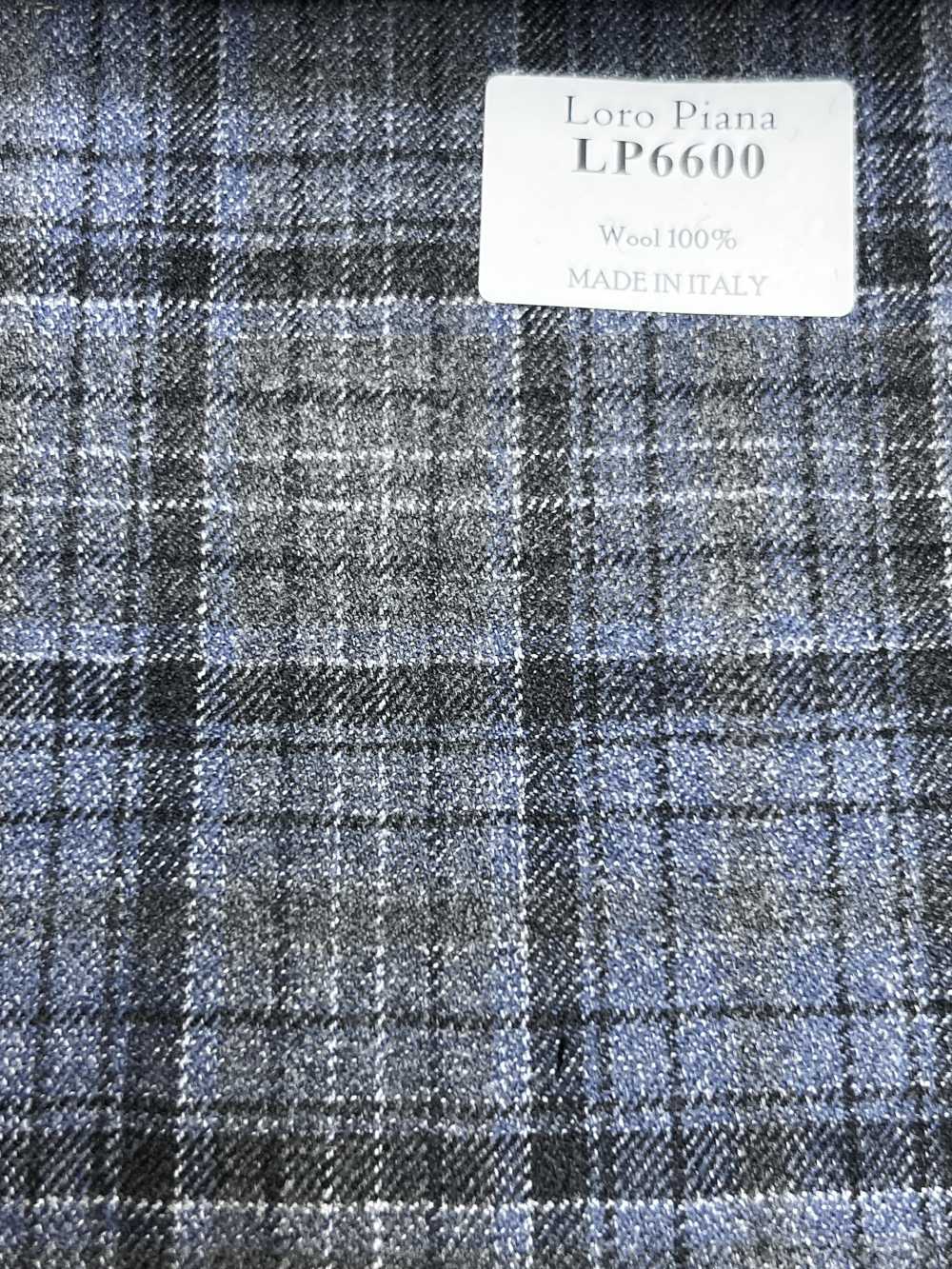 LP6600 Loro Piana グレー×ブルー チェック[生地] 細井商事株式会社