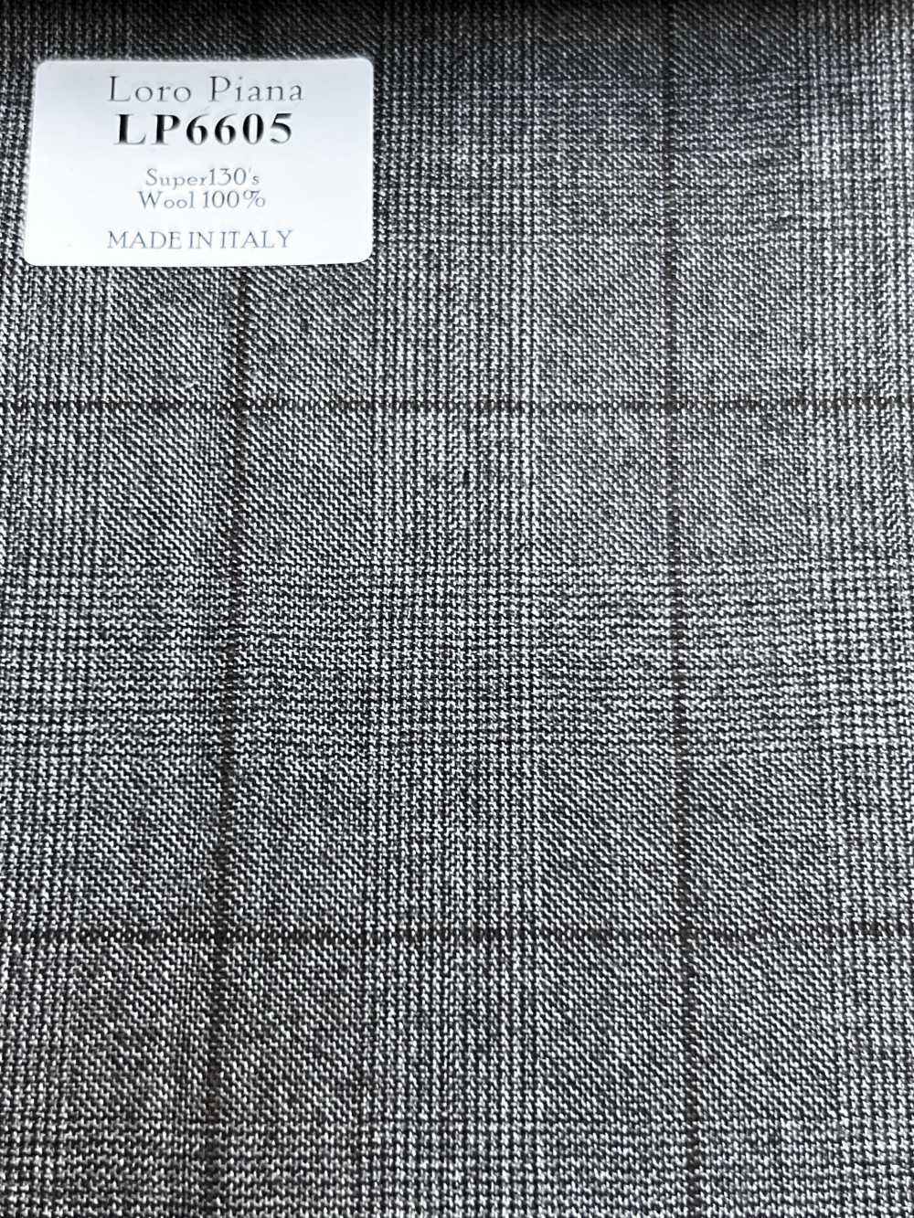 LP6605 Loro Piana Super130's ブラウン チェック[生地] 細井商事株式会社