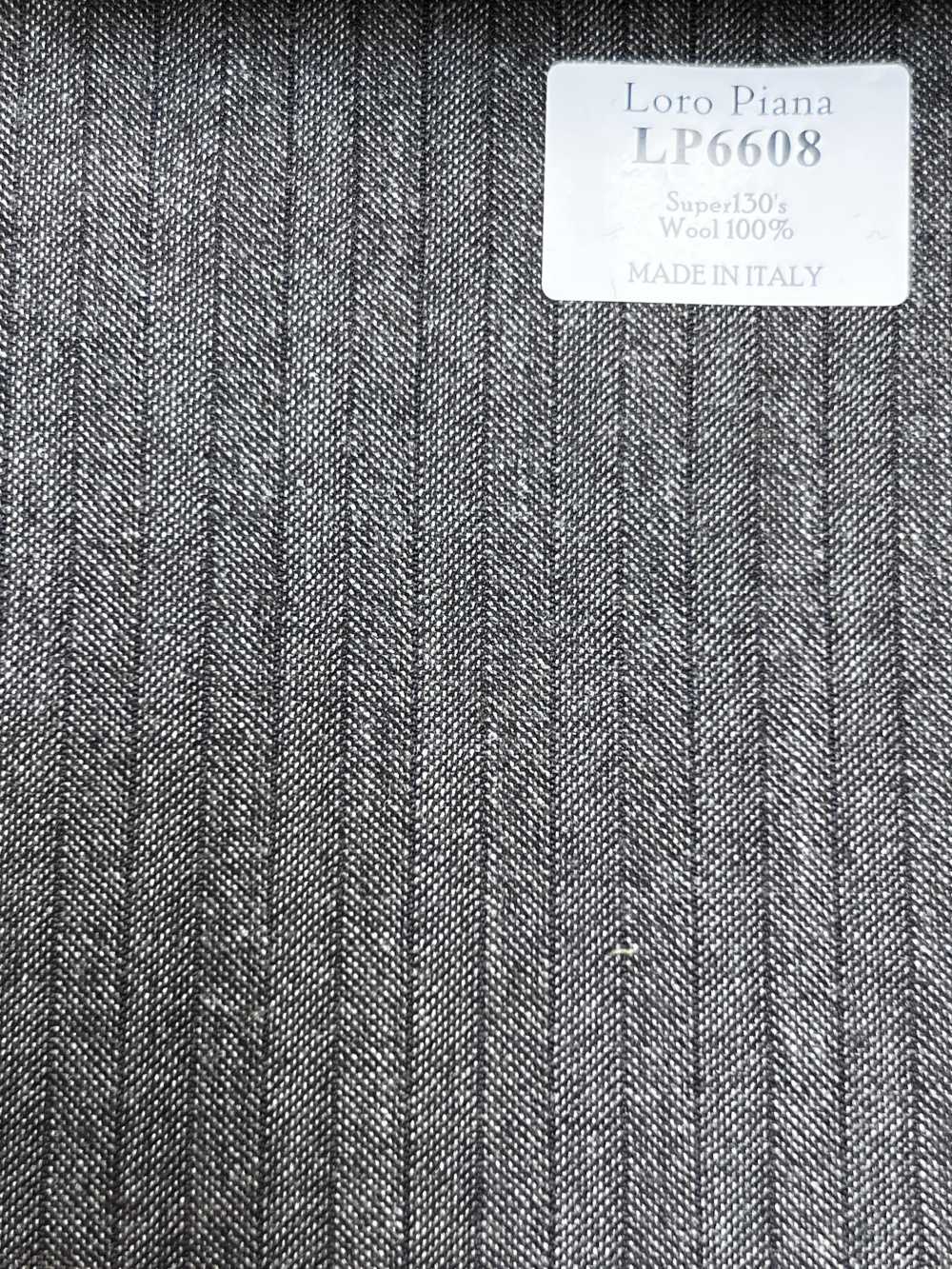 LP6608 Loro Piana Super130's ブラウン ストライプ[生地] 細井商事株式会社