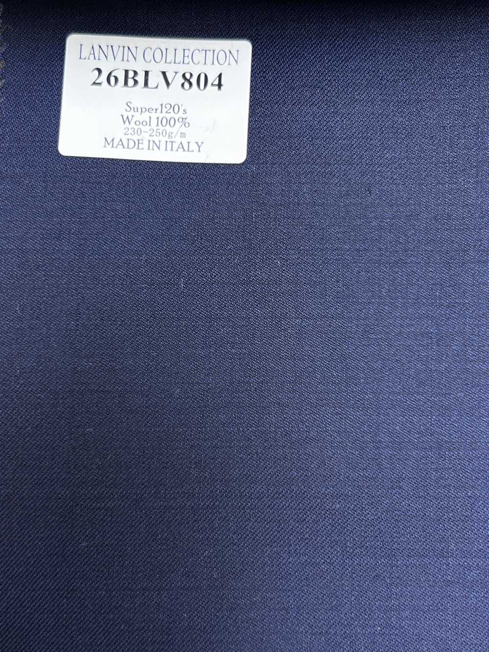 26BLV804 LANVIN COLLECTION Super120's 紺 無地[生地] 細井商事株式会社