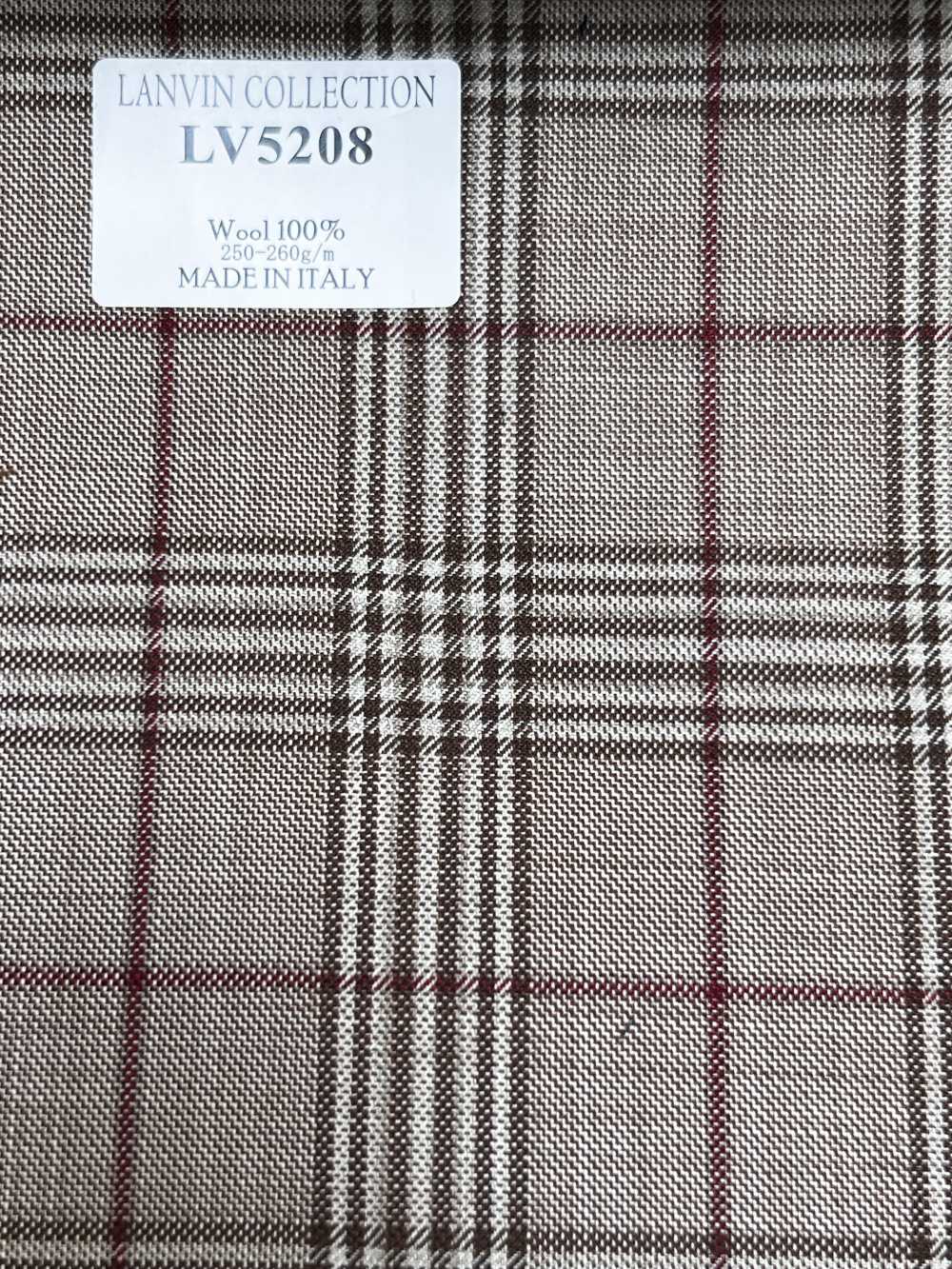 LV5208 LANVIN COLLECTION ベージュ グレンチェック[生地] 細井商事株式会社