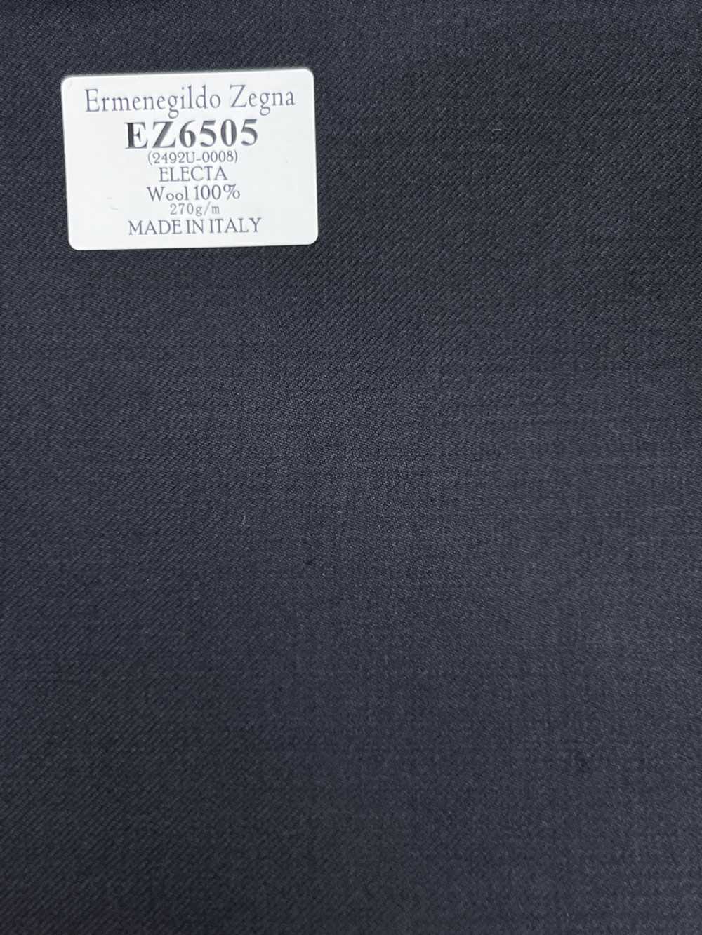 EZ6505 Ermenegildo Zegna ELECTA 黒 無地[生地] 細井商事株式会社