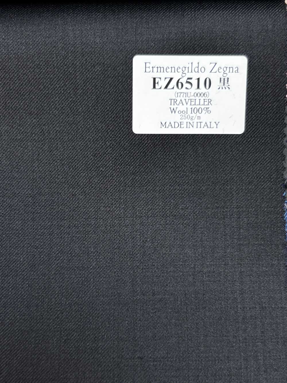 EZ6510 Ermenegildo Zegna TRAVELLER 黒 無地[生地] 細井商事株式会社