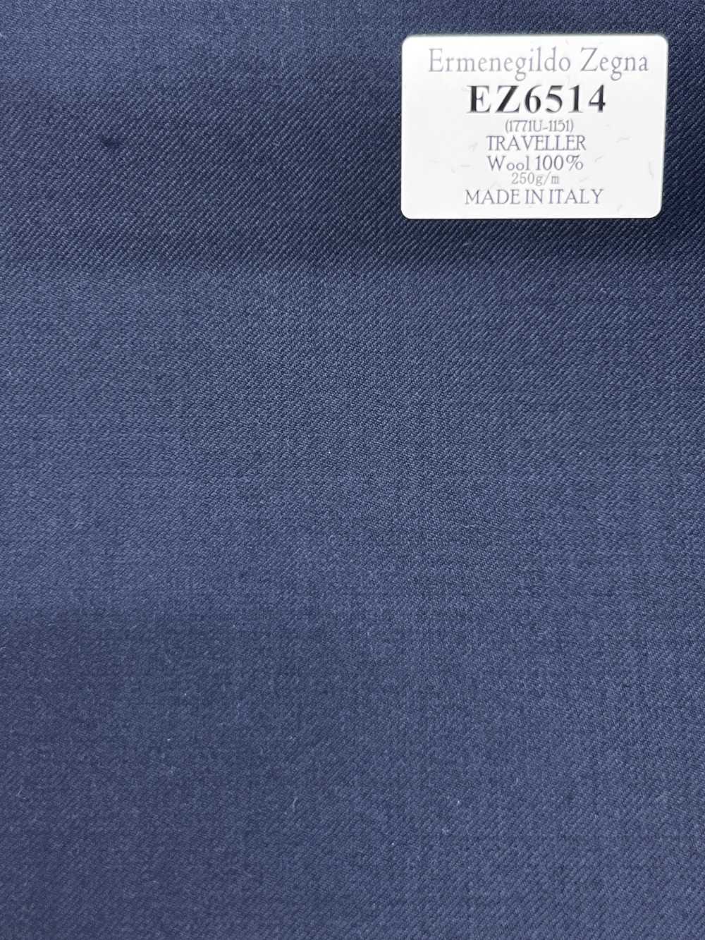 EZ6514 Ermenegildo Zegna TRAVELLER ネイビー 無地[生地] 細井商事株式会社