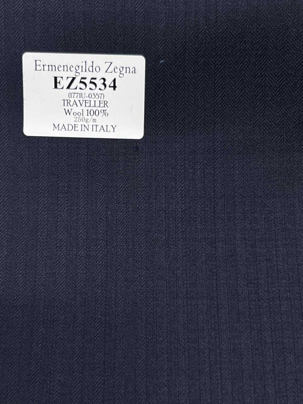 EZ5534 Ermenegildo Zegna TRAVELLER ネイビー ストライプ[生地] 細井商事株式会社