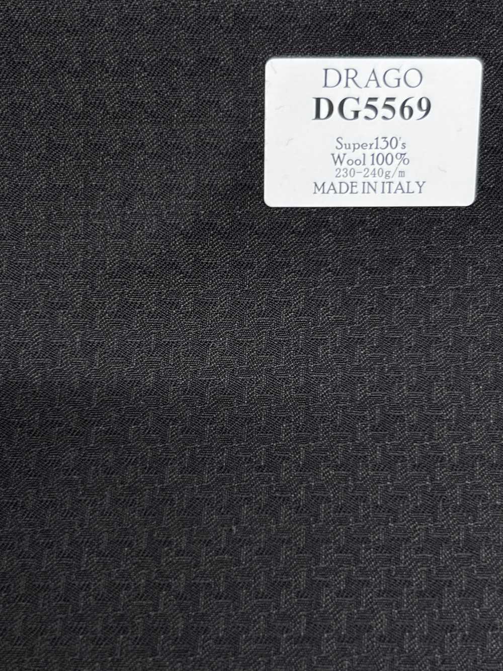 DG5569 DRAGO Super130's チャコール 千鳥格子[生地] 細井商事株式会社