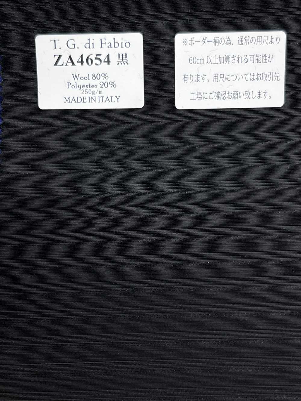 ZA4654 T.G.di Fabio 黒 ボーダー[生地] 細井商事株式会社