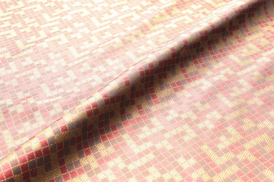 KS1001 【アウトレット】先染キュプラ100%裏地 富士吉田産 モザイク遊び