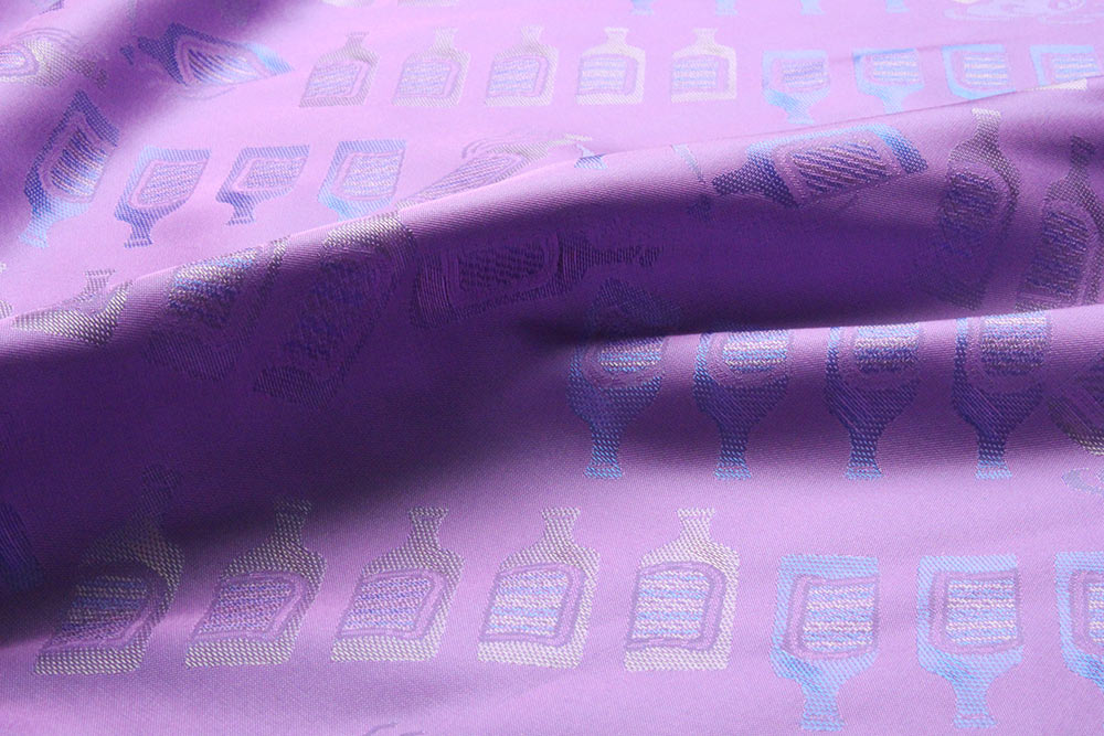 KS1009 【アウトレット】先染キュプラ100%裏地 富士吉田産 ボトル柄