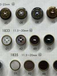 1833 上品 高級感 シャツ・ジャケット用 ボタン 大阪プラスチック工業(DAIYA BUTTON) サブ画像
