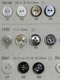 1920 DAIYA BUTTONS 3ツ穴 貝調ポリエステルボタン 大阪プラスチック工業(DAIYA BUTTON) サブ画像