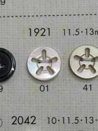 1921 DAIYA BUTTONS 5ツ穴 貝調ポリエステルボタン 大阪プラスチック工業(DAIYA BUTTON) サブ画像