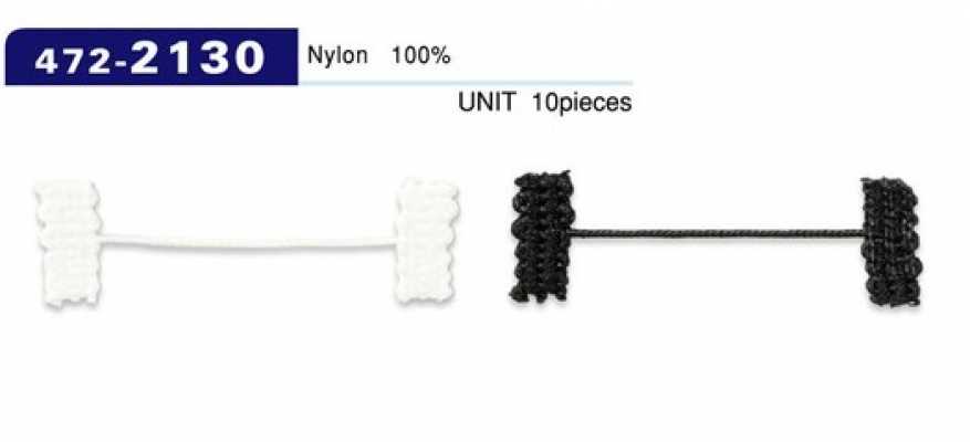 472-2130 ルーパー 裏地止め 組み紐コードタイプ 全長42mm (入り数 10)