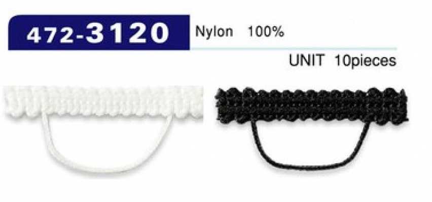 472-3120 ルーパー 組み紐タイプ 横長 33mm (入り数 10)