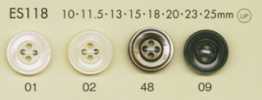 ES118 DAIYA BUTTONS 貝調ポリエステルボタン