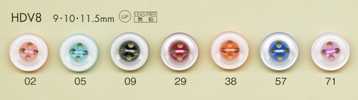 HDV8 DAIYA BUTTONS 耐衝撃HYPER DURABLE""シリーズ 貝調ポリエステルボタン""