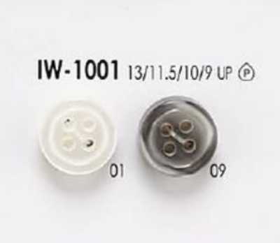 IW1001 ポリエステル樹脂製 表穴4つ穴ボタン