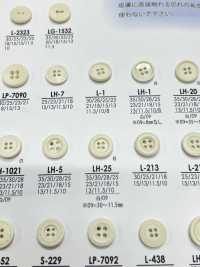 LH25 シャツからコートまで 黒色&染色用ボタン アイリス サブ画像