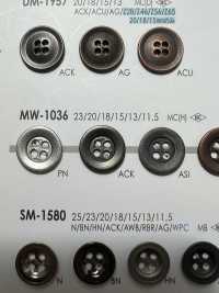 MW1036 ジャケット・スーツ用 4つ穴 メタルボタン アイリス サブ画像