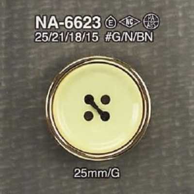NA6623 ナイロン樹脂/ABS樹脂製 表穴4つ穴ボタン