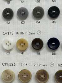 OP143 シンプル 落ち着いた色味 4つ穴 ポリエステルボタン 大阪プラスチック工業(DAIYA BUTTON) サブ画像