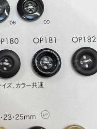 OP181 ポリエステル樹脂製 4つ穴ボタン 大阪プラスチック工業(DAIYA BUTTON) サブ画像