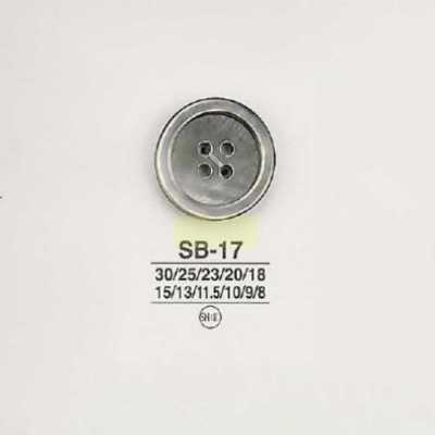 SB17 本貝ボタン-黒蝶貝-