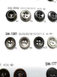 SM1581 真鍮製 表穴４つ穴・ボタン アイリス サブ画像