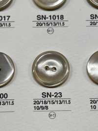 SN23 天然素材 高瀬貝製 2つ穴つや有りボタン アイリス サブ画像