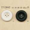TY2047 ポリエステル樹脂/真鍮製 4つ穴ボタン