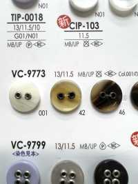 VC9773 2つ穴 ハトメ ボタン アイリス サブ画像