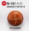 N101 ジャケット・スーツ用レザー調ボタン