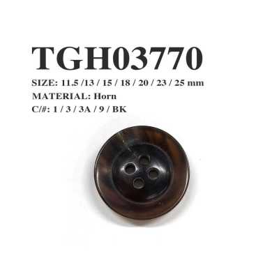 TGH03770 オリジナル水牛四つ穴ボタン