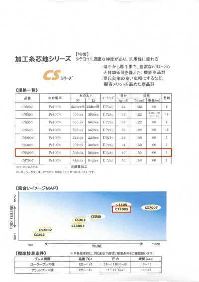 CS5005 ET・CSシリーズ＜高汎用性接着芯＞ 50D