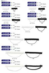 172-3750 ルーパー 組み紐タイプ 横長 紐太め 70mm (入り数 200)[ルーパー・セッパ] DARIN(ダリン) サブ画像