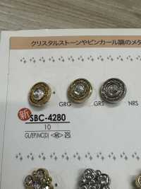 SBC4280 クリスタルストーン ボタン アイリス サブ画像