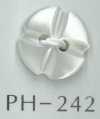 PH242 2穴花形貝ボタン