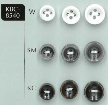 KBC-8540 4穴4MM厚くぼみ貝ボタン