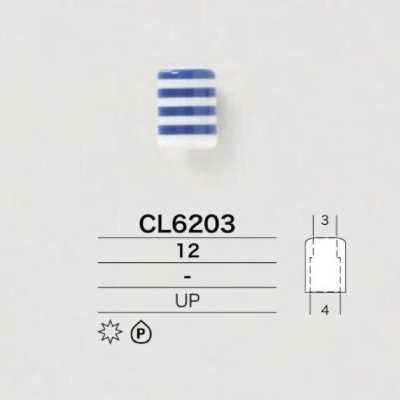 CL6203 筒型コードエンド(横ストライプ)