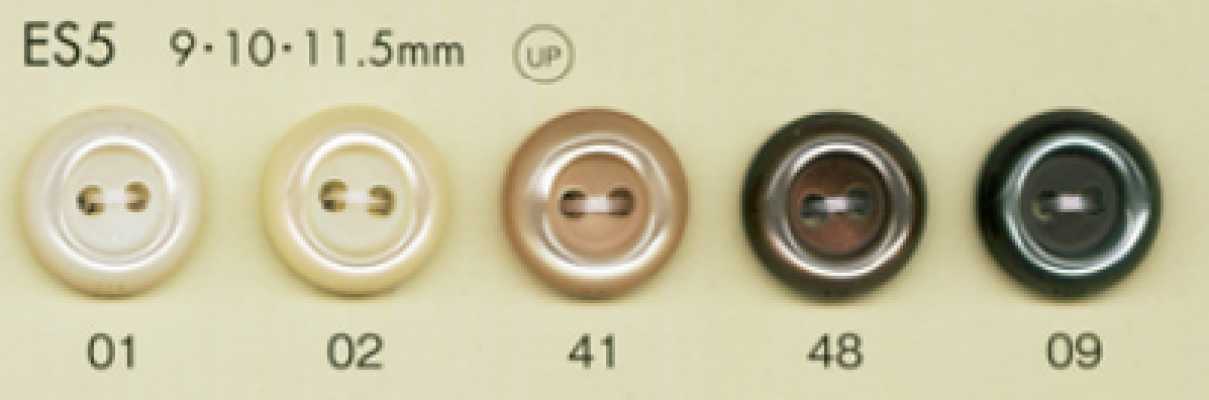ES5 DAIYA BUTTONS 貝調ポリエステルボタン