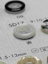 SD17 DAIYA BUTTONS 耐衝撃HYPER DURABLE""シリーズ 貝調ポリエステルボタン"" 大阪プラスチック工業(DAIYA BUTTON) サブ画像