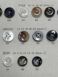 OPH331 DAIYA BUTTONS 貝調ポリエステルボタン 大阪プラスチック工業(DAIYA BUTTON) サブ画像