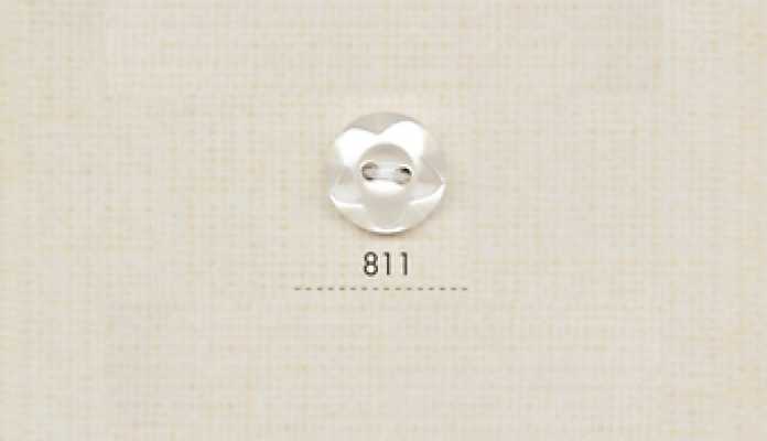 811 DAIYA BUTTONS 二つ穴貝調ポリエステルボタン(立体花)