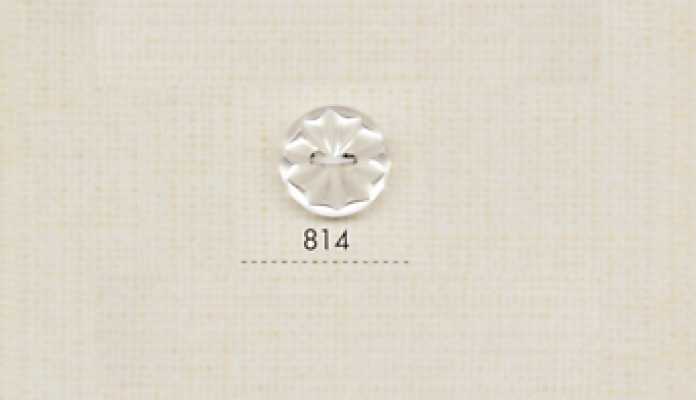 814 DAIYA BUTTONS 二つ穴貝調ポリエステルボタン(立体花)