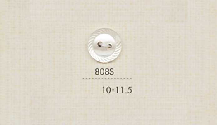 808S DAIYA BUTTONS 二つ穴貝調ポリエステルボタン