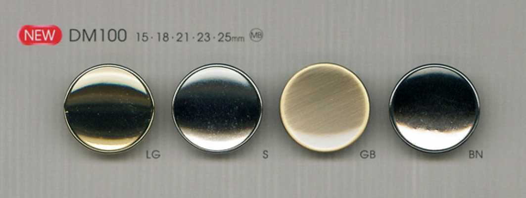 DM100 シンプル 上品 メタルボタン