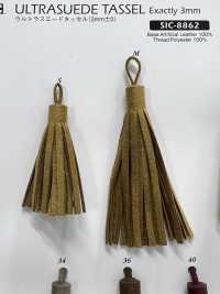 SIC-8862 ウルトラスエードタッセル 3mm[リボン・テープ・コード] SHINDO(SIC) サブ画像