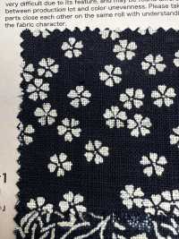 88223 SEVENBERRY®  ムラ糸クロス 単色和調柄[生地] VANCET サブ画像