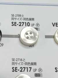 SE-2710 シンプル 貝調 シャツ・ブラウス用 4つ穴 ポリエステル ボタン アイリス サブ画像